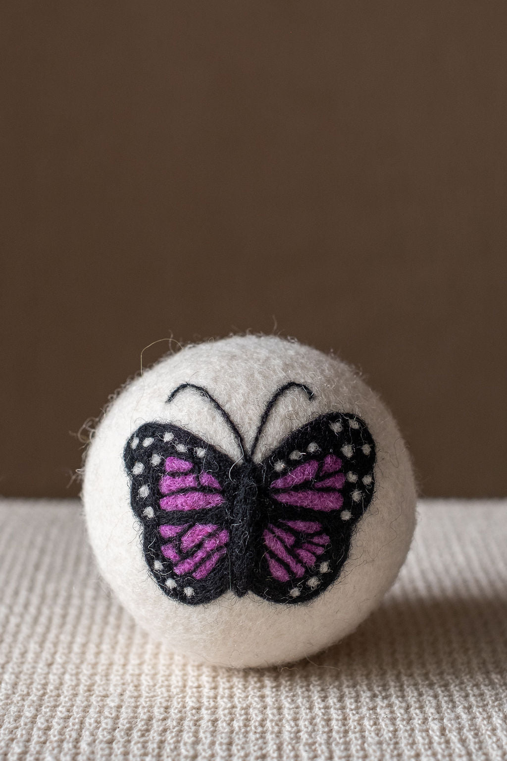 Butterflies set wool dryer ball, theme photo