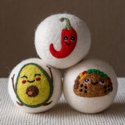 Avocado wool dryer ball, theme photo