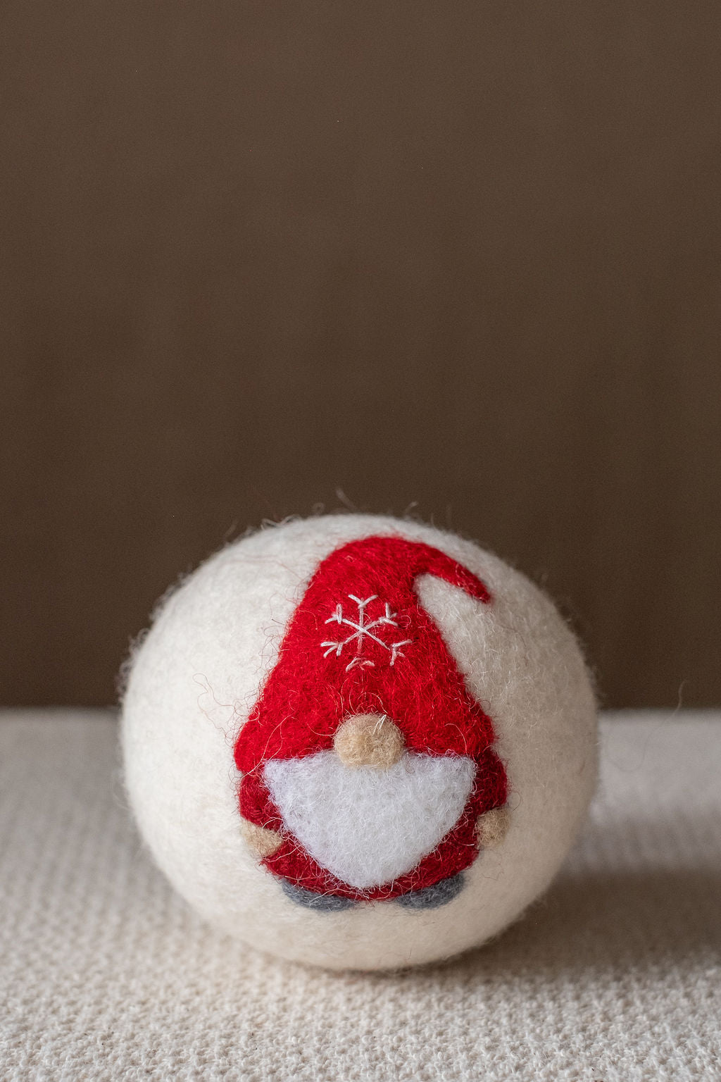 Snowman set wool dryer ball, theme photo